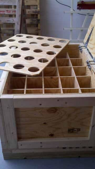 large wooden crates